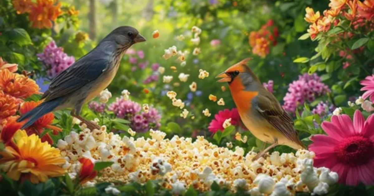 can bird eat popcorn